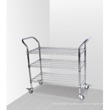 3 Tiers Chrome Handels-Metall-Utility-Trolley (CJ-A1195)